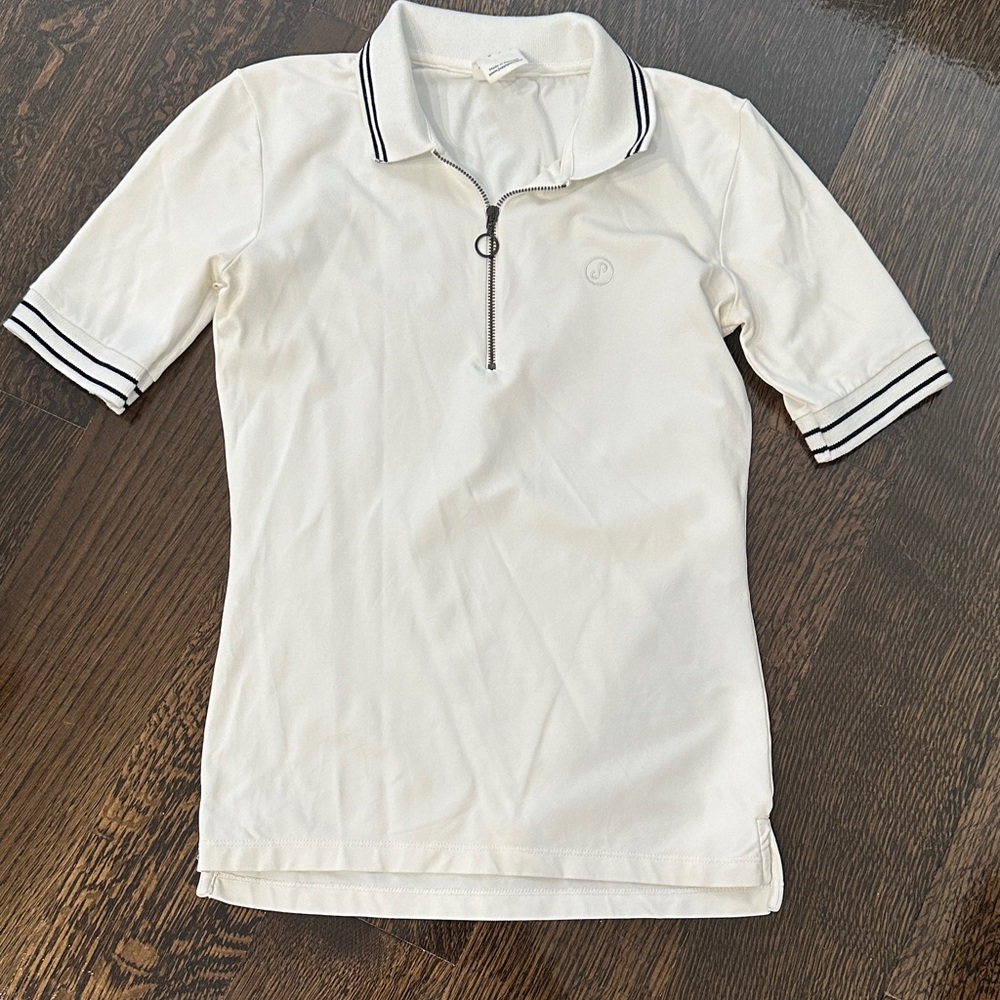 White Womens Tennis Polo